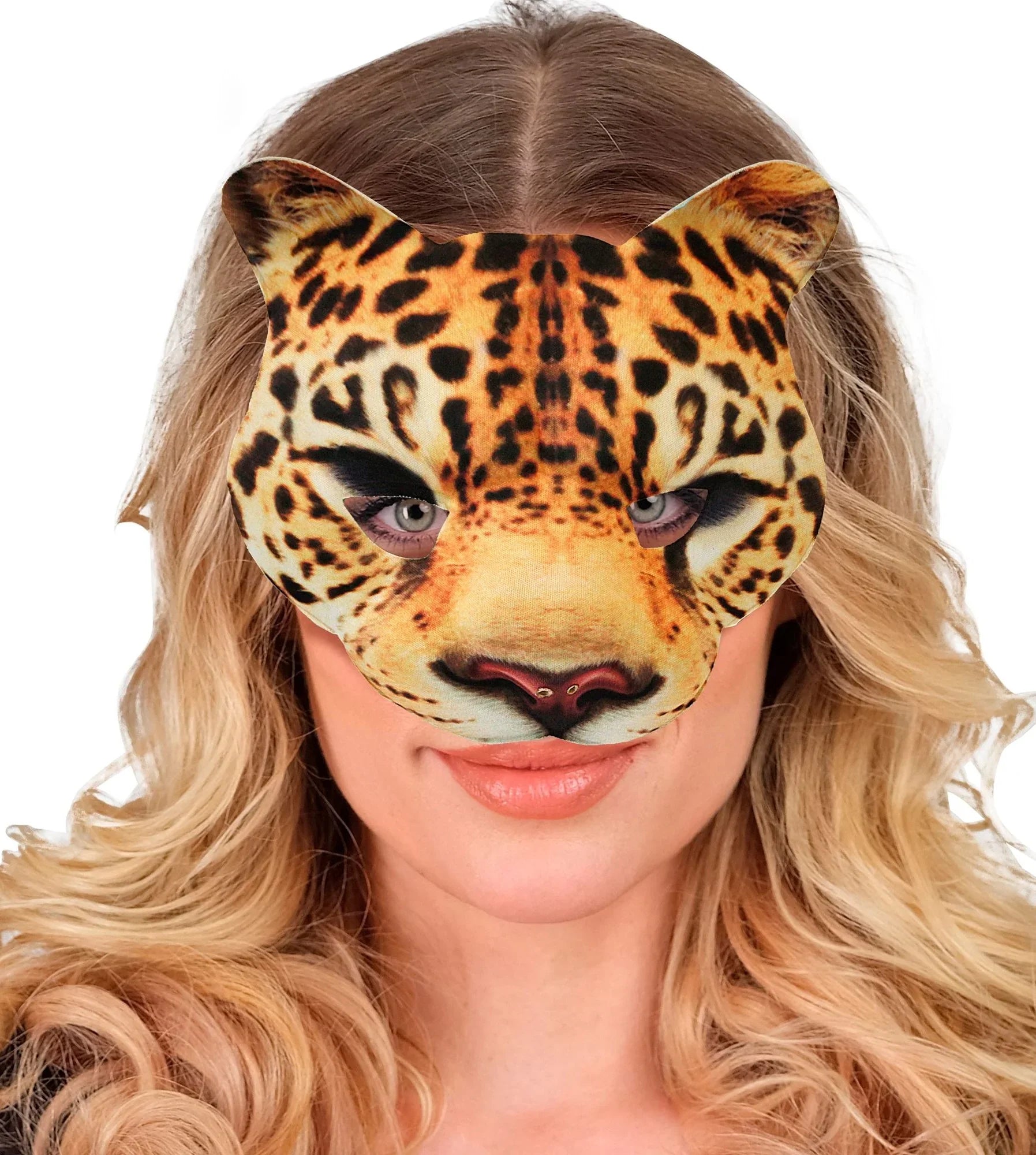 Máscara de Leopardo de Tela Rígida Leopardo Widmann